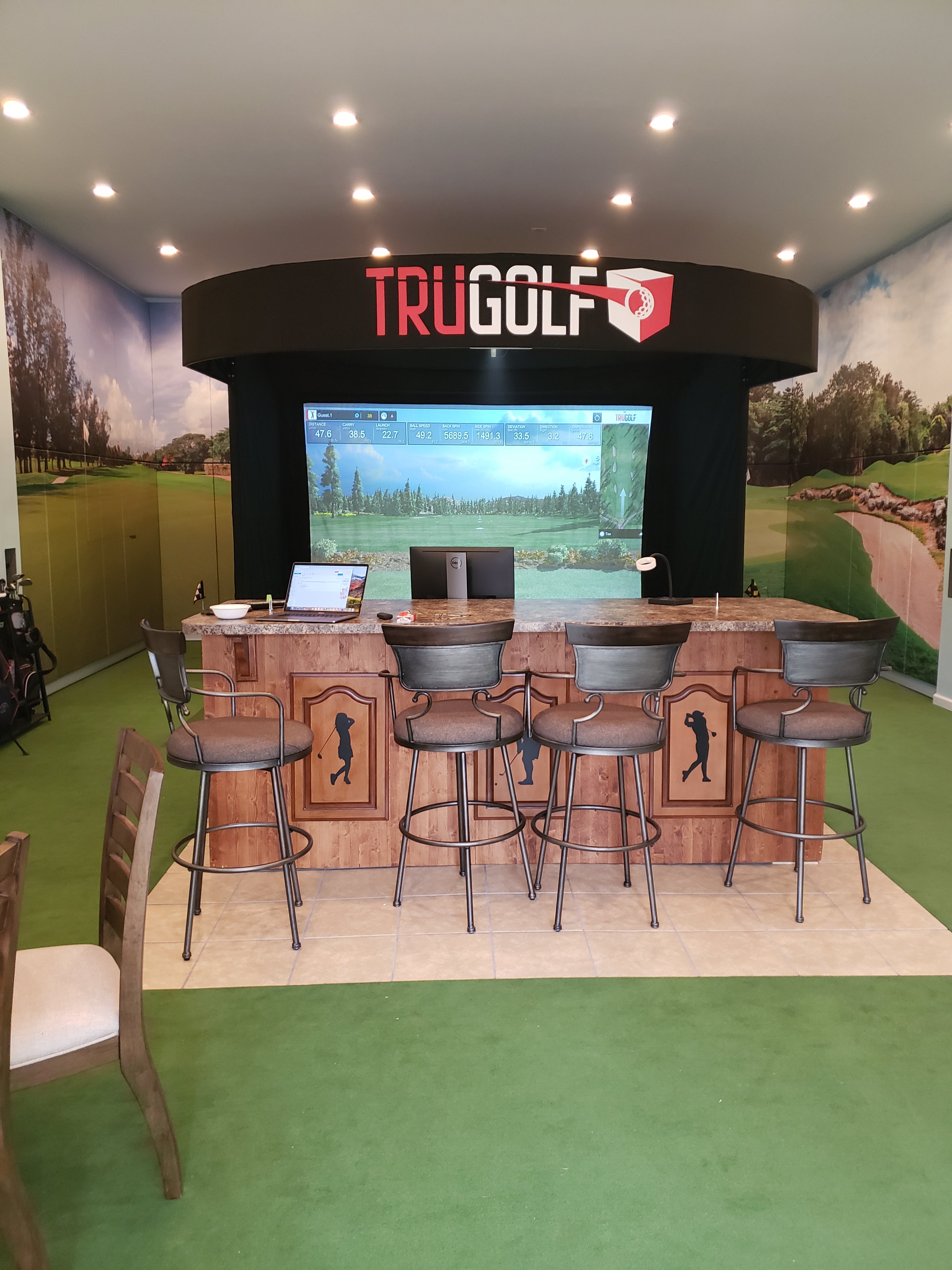 8' Tall Package Discount Golf Simulator Wall and Ceiling Pads