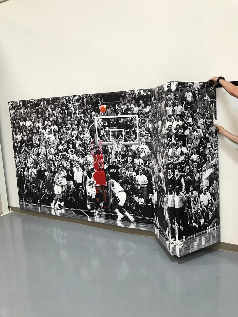 Digitally Printed Wall Padding- Michael Jordan's Last Shot