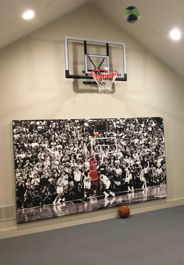Digitally Printed Wall Padding- Michael Jordan's Last Shot