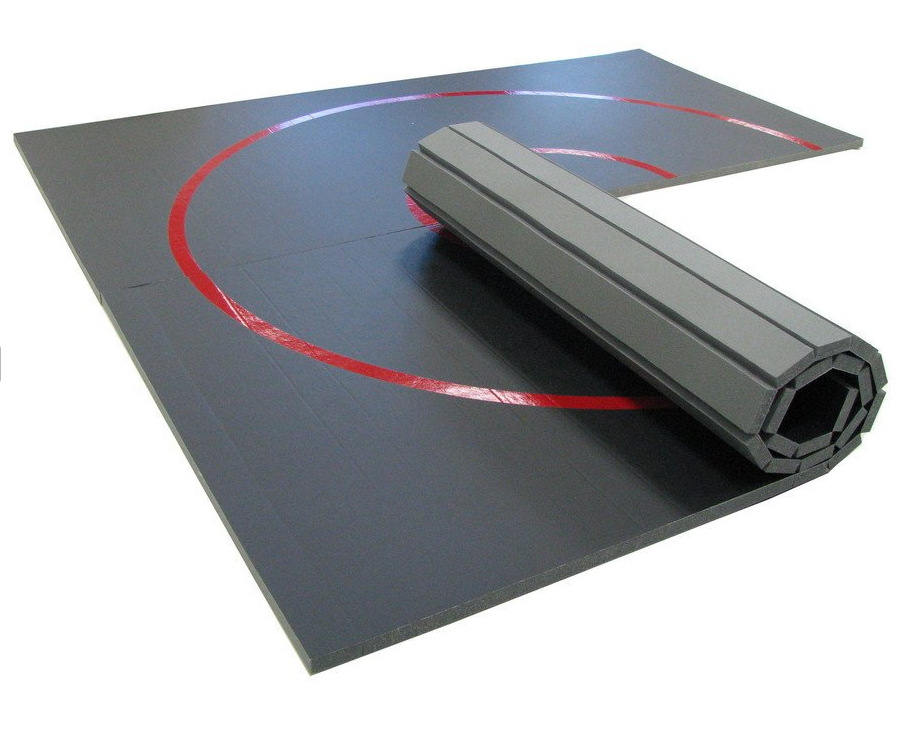 QUICK SHIP 8' x 8' x 1 3/8" Roll-Up Wrestling Mat