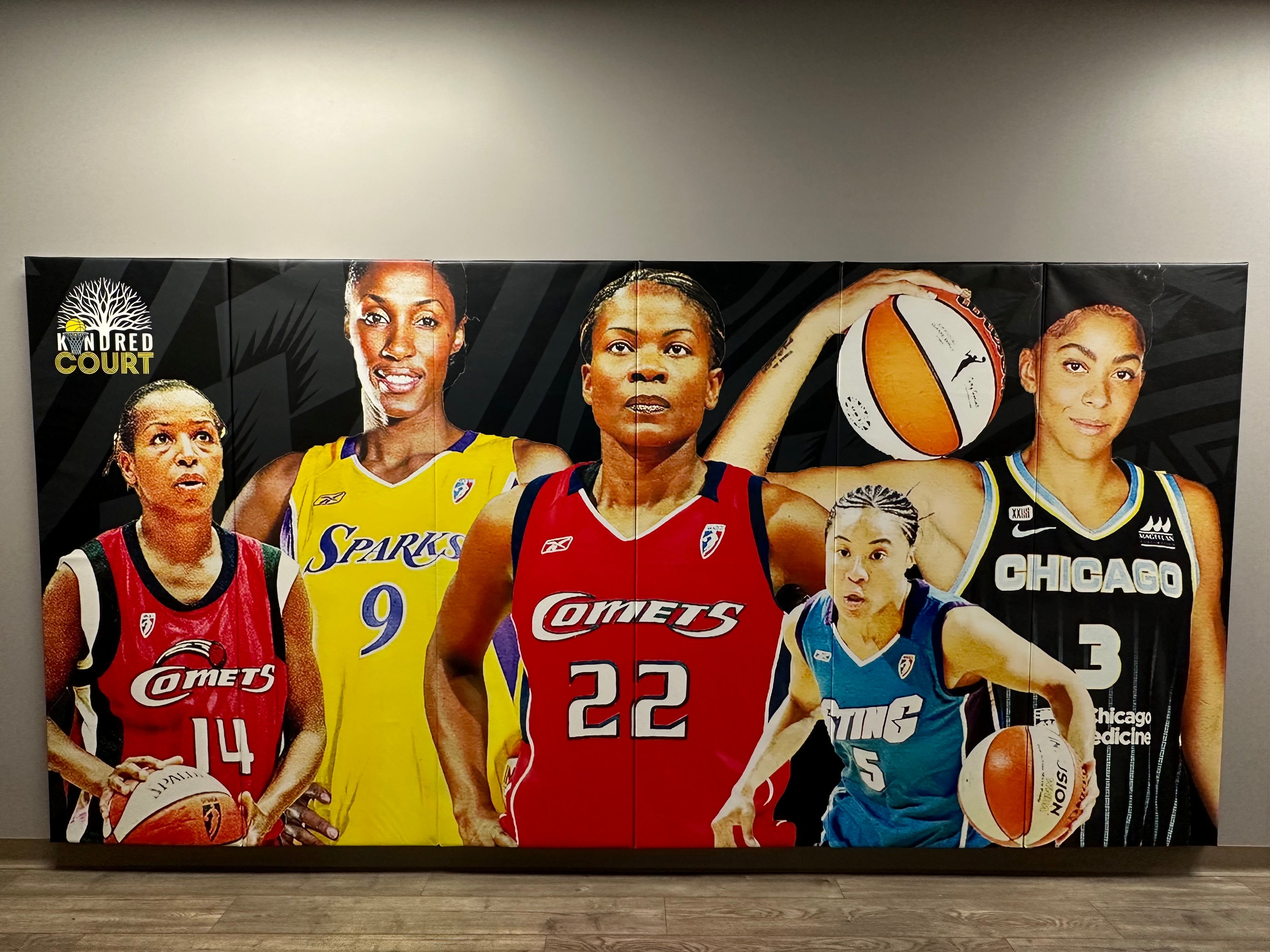 Digitally Printed 6' x 12' x 2" Removable Folding Gym Wall Pad