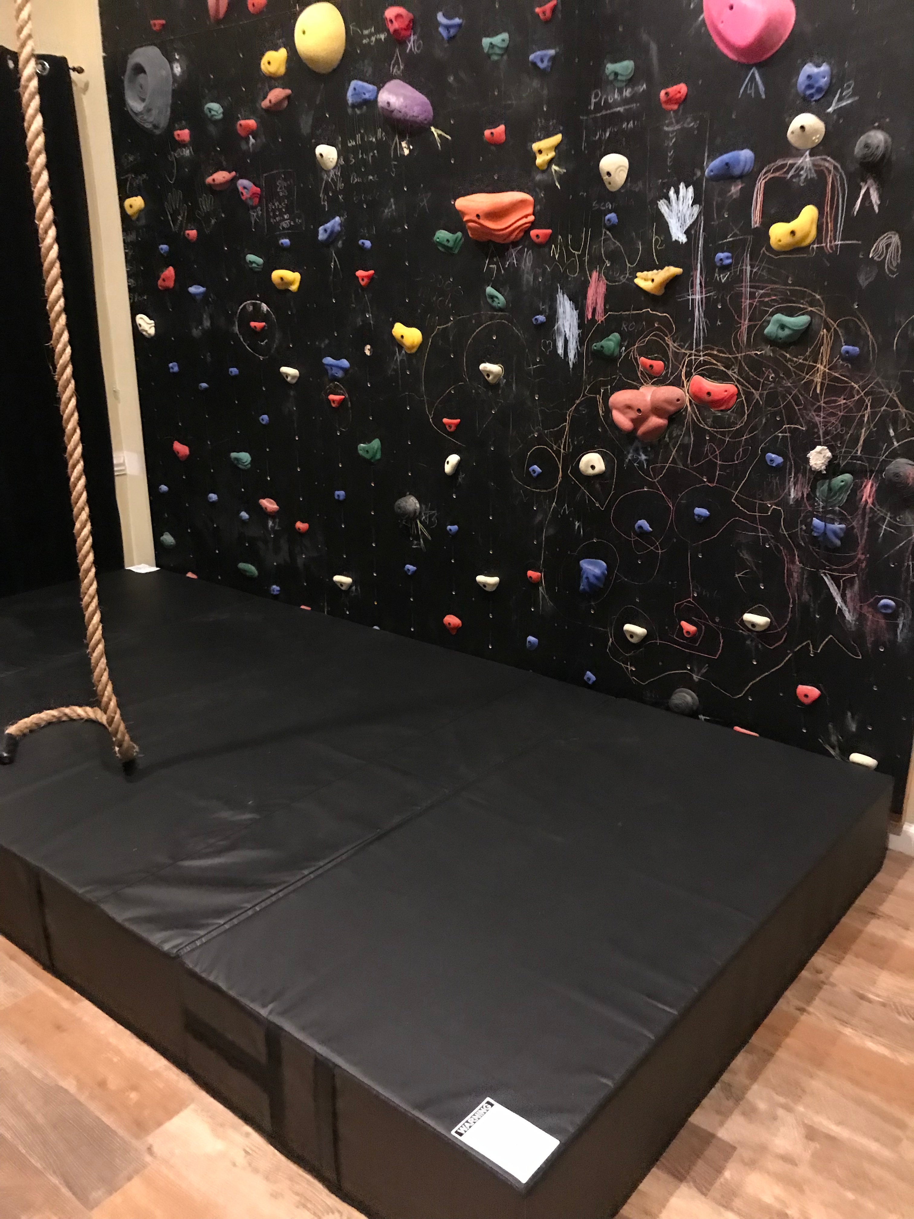 Home rock wall crash mat