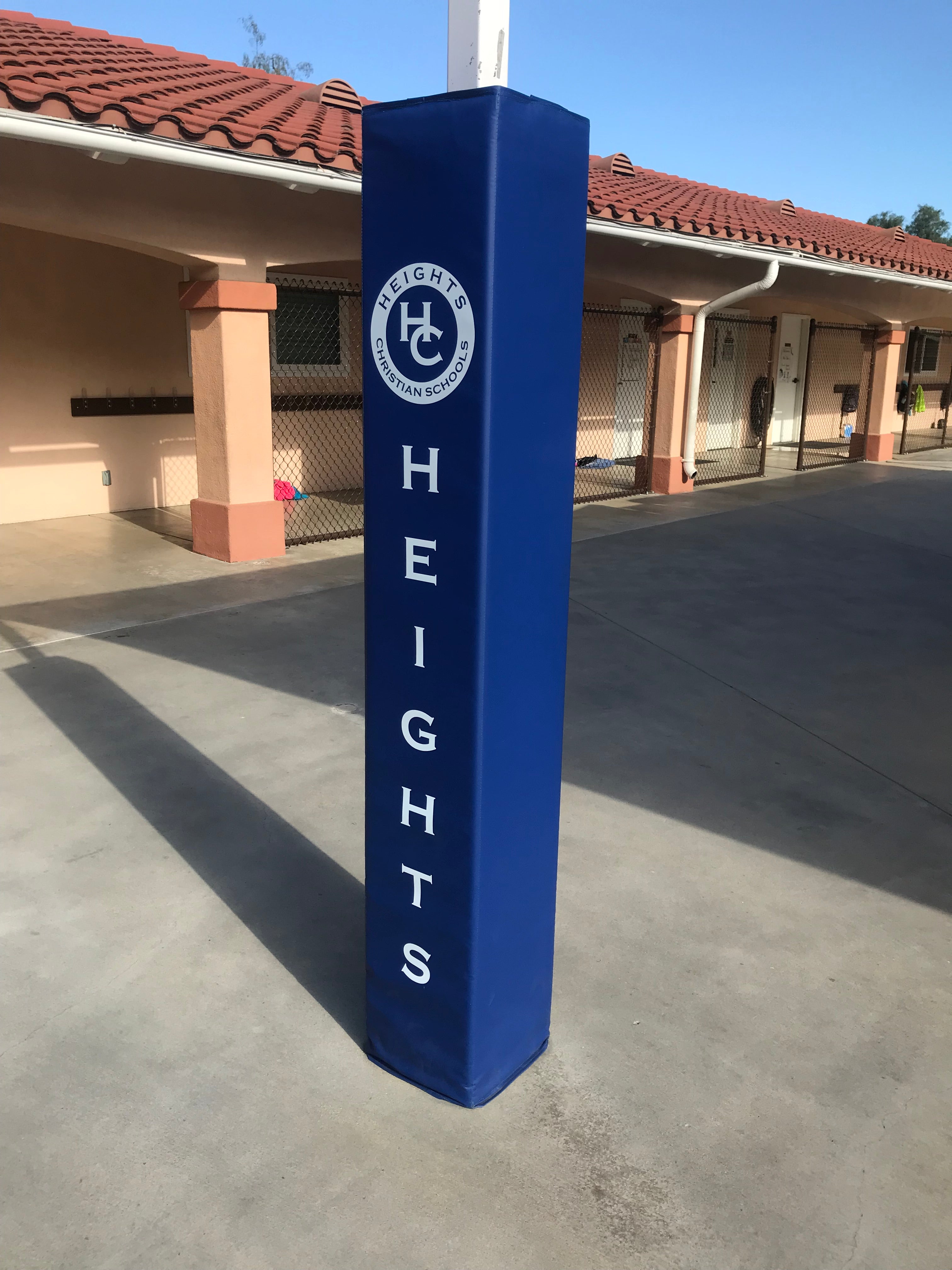 Column pad on school playground
