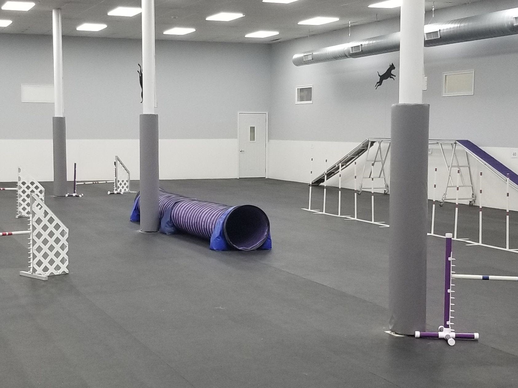 Training Arena Pole Safety Pads Grey