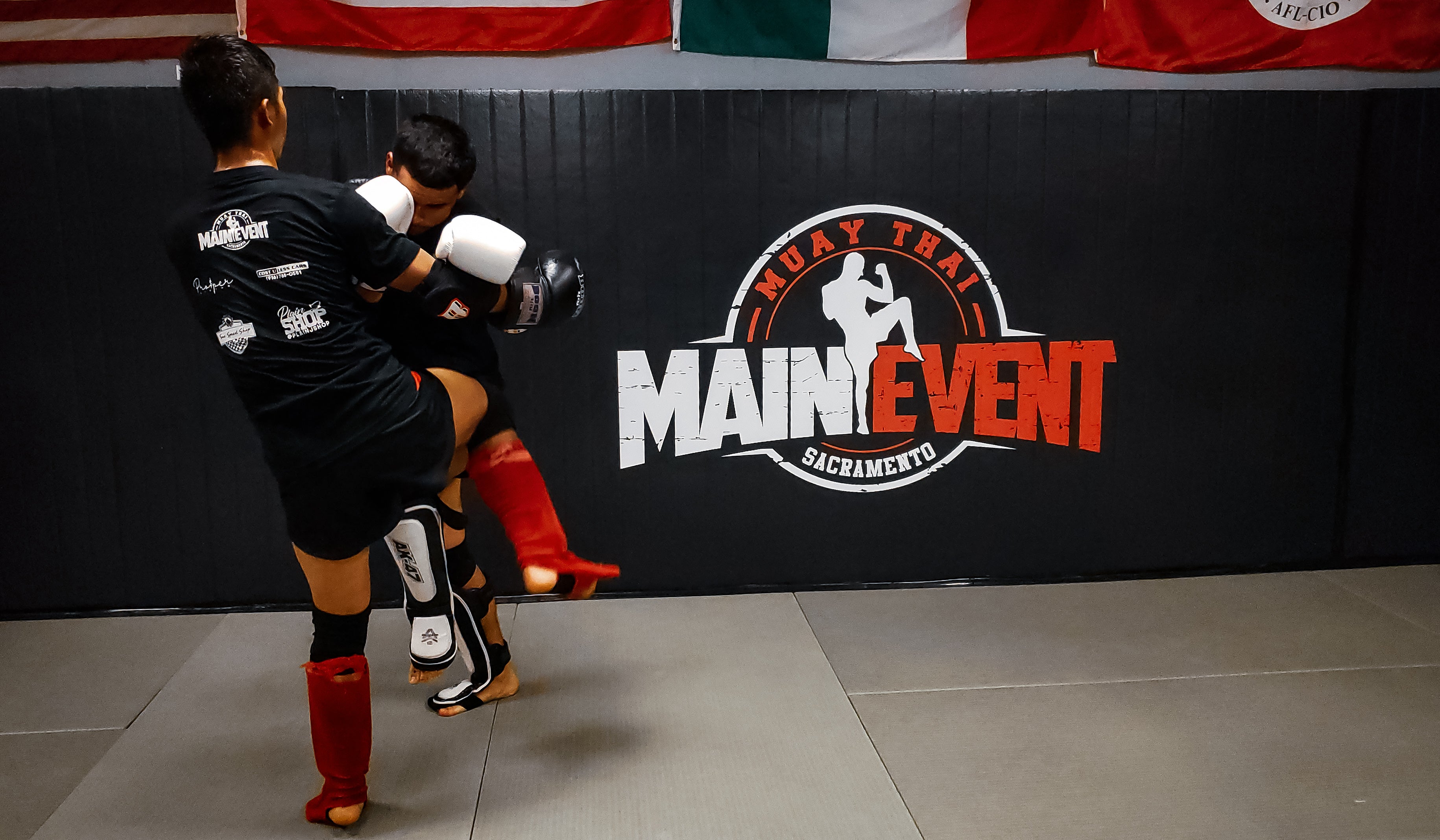 muay thai martial arts wall mats black