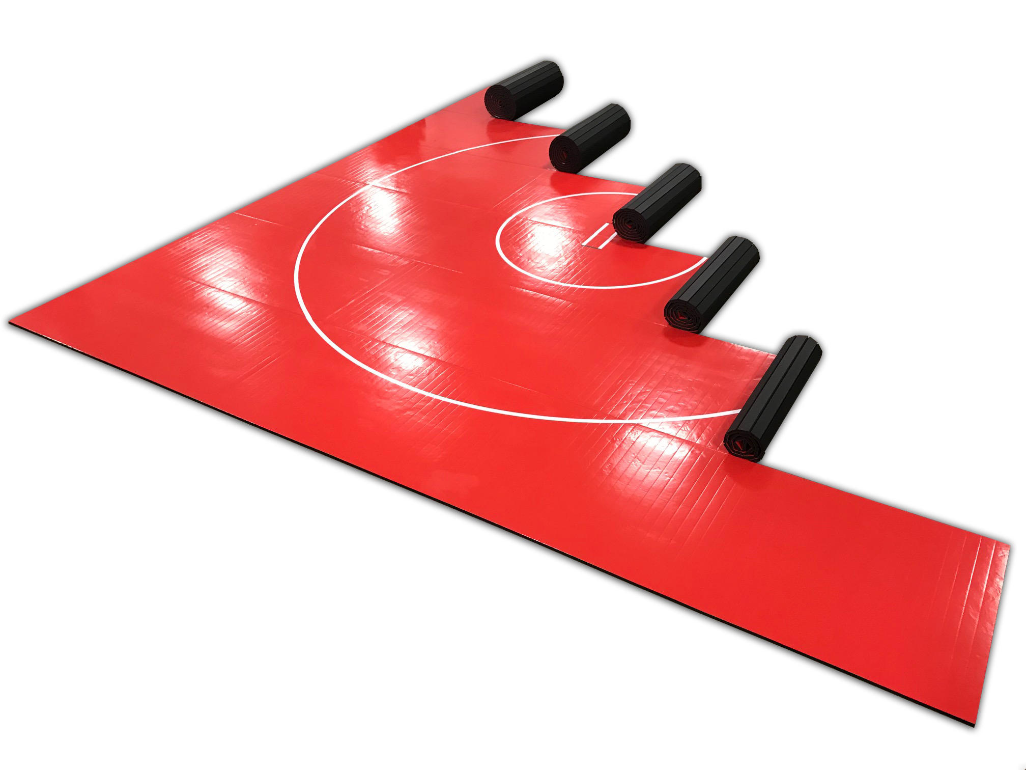 AK Athletics RollUp Red Wrestling Mat