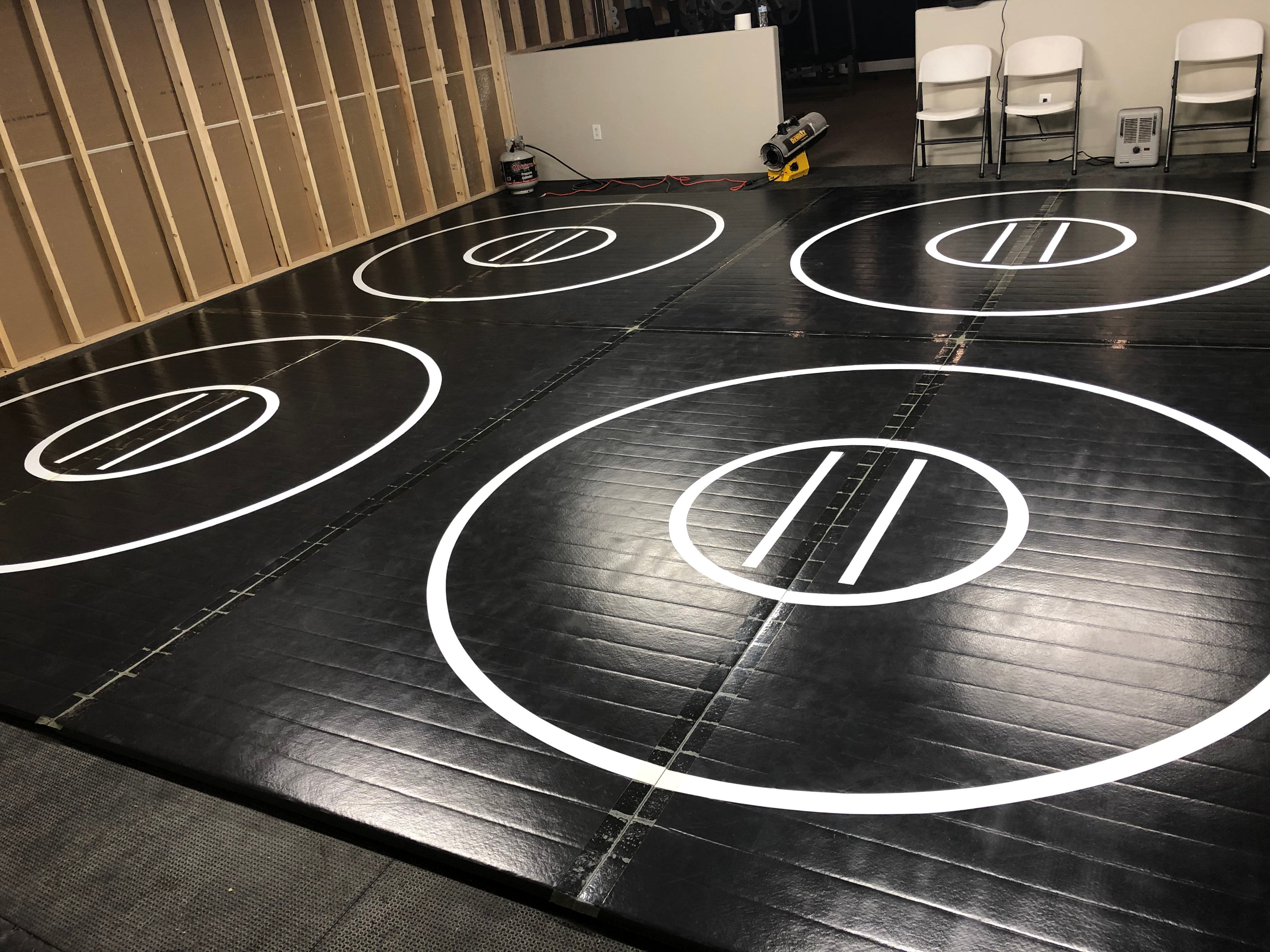Package Discount Summer Training Black Wrestling Mats