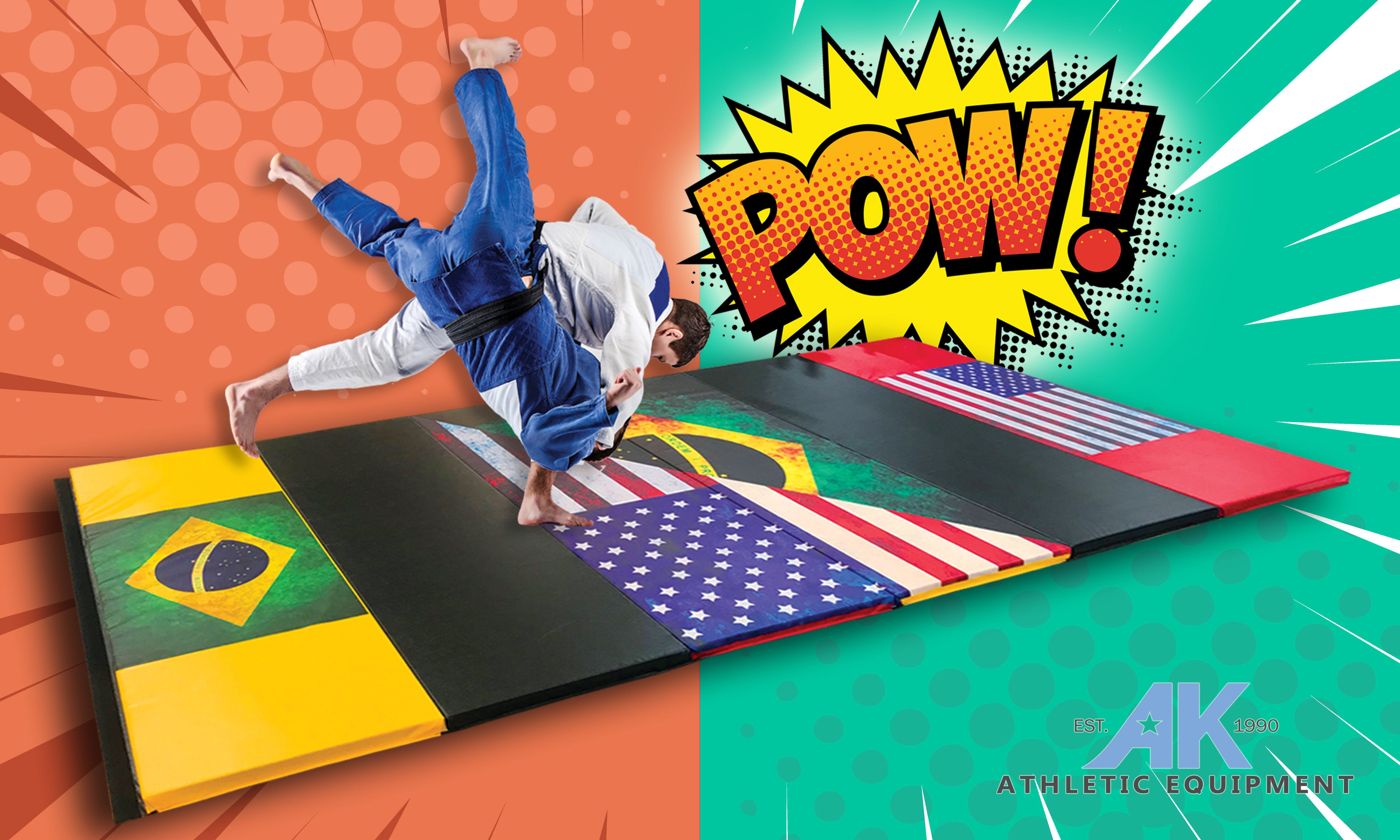 Impact Safe Brazilian Jiu Jitsu Grappling Mat 6' x 12' x 2"