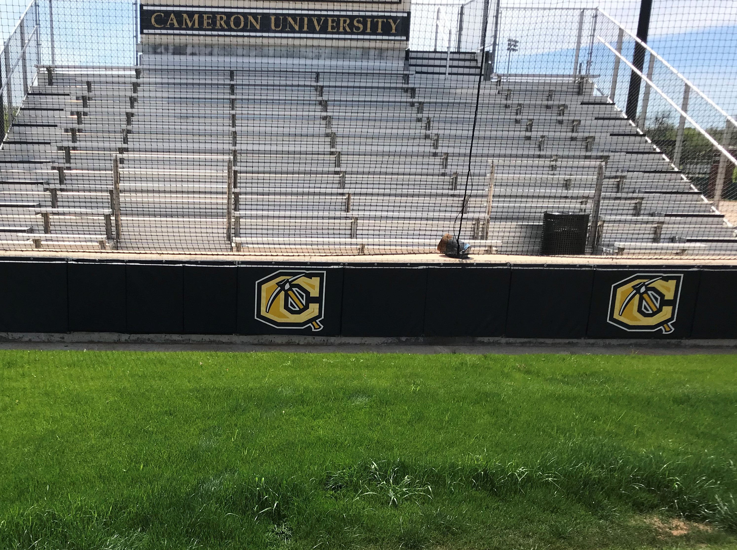 NCAA Baseball Fence Pads with school logo