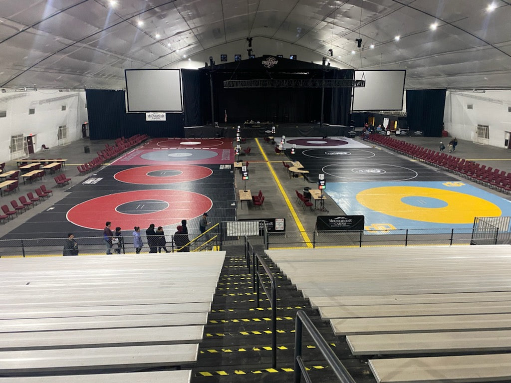 ak athletics competition wrestling mat, competition wrestling mat, ak athletics roll up wrestling mat, lightweight rollup wrestling mat