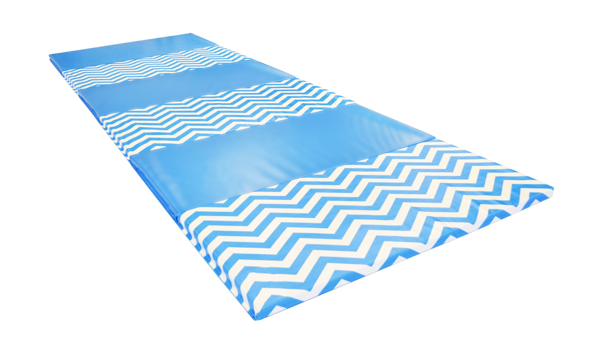 Chevron Zigzag 4' x 12' x 1 3/8" Advanced Level Folding Gymnastics Mat