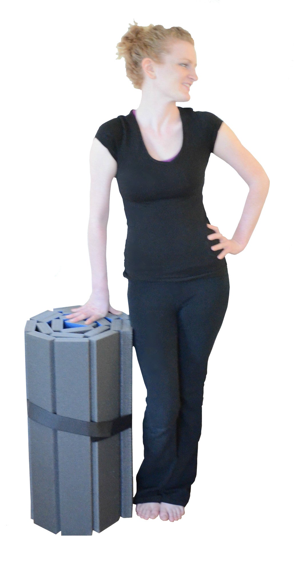 Luxury Rollup Yoga/Pilates Mat - 29" x 80" x 1 3/8"