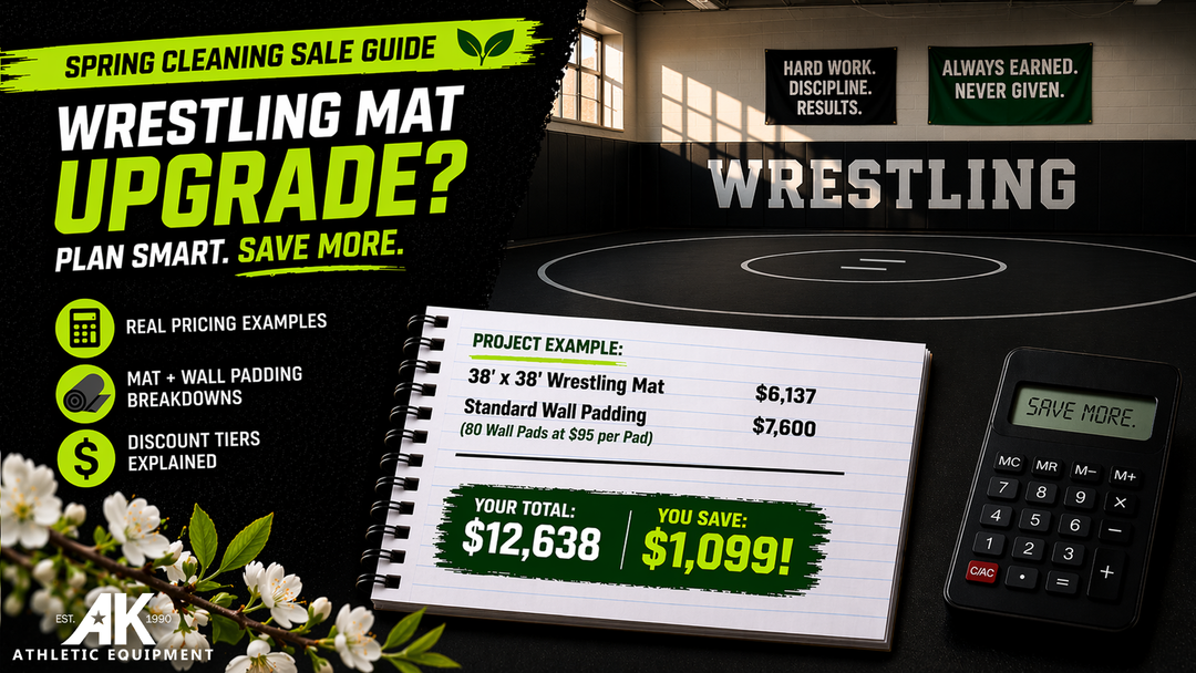 wrestling mat upgrade spring sale gym wall padding pricing