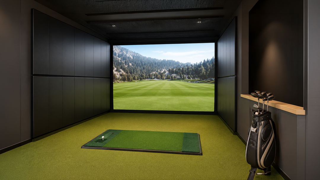 ACTIVITIES-GOLF SIMULATOR ROOMS-WOODBACKED WALL PADDING
