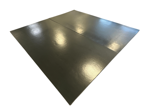 Clearance 12' x 12' x 1 3/8" Roll-Up Wrestling Mat - Black Mat with No Circles or Lines