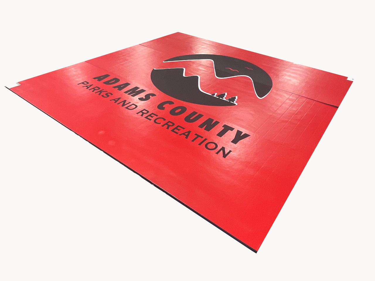 Your Design Digitally Printed 12' x 12' roll up light weight wrestling mat