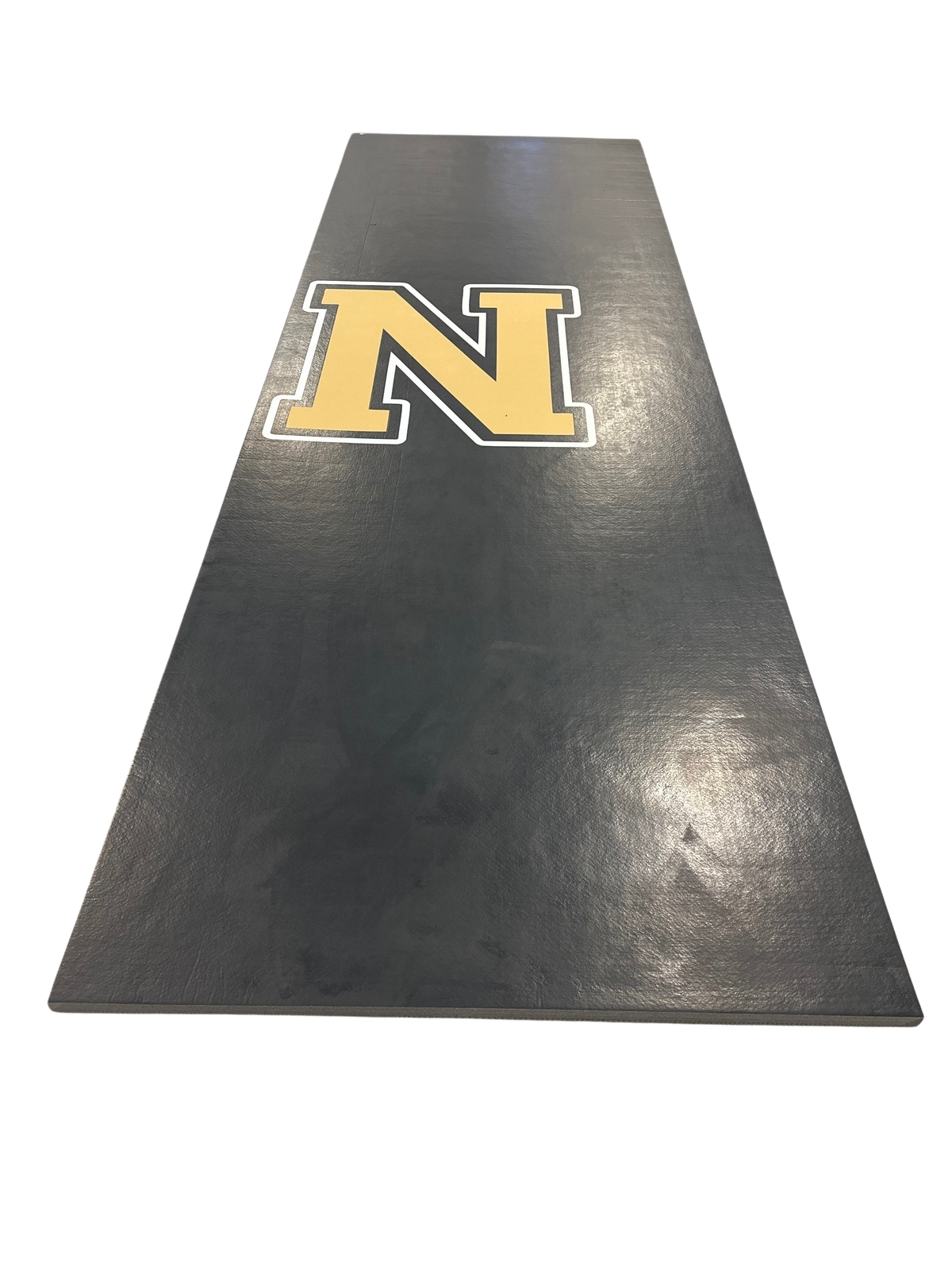 Clearance 64" x 16' x 1 5/8" UltraShock Roll-Up Wrestling Mat - Black with N logo