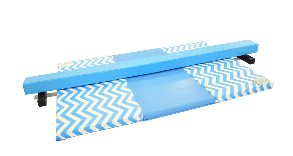 QUICKSHIP Chevron 4' x 6' x 2" Intermediate Level Folding Gymnastics Mat