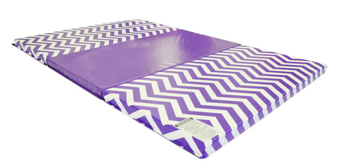 CLEARANCE Chevron 4' x 6' x 2" Intermediate Level Folding Gymnastics Mat