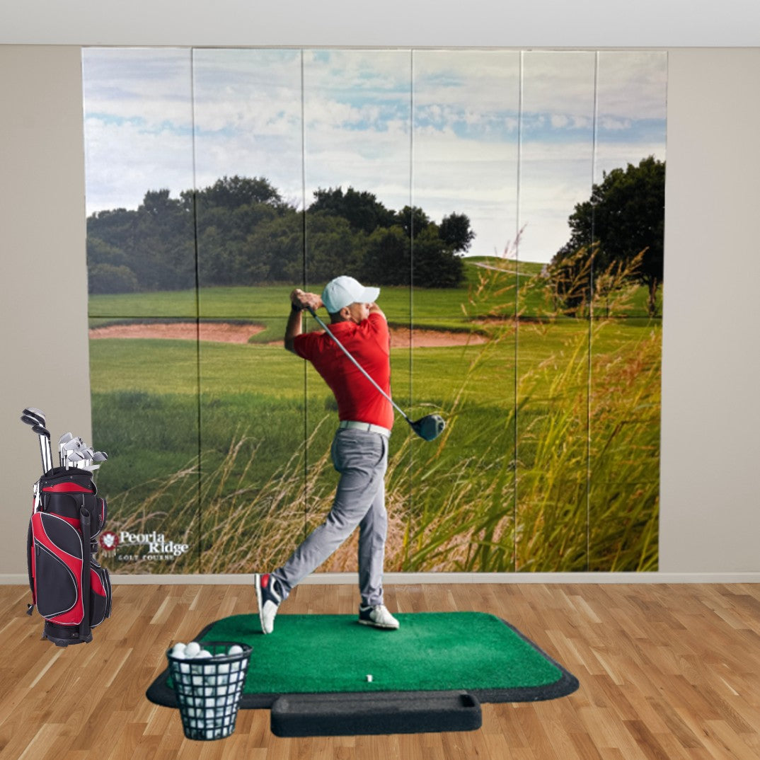 12' Tall Package Discount Golf Simulator Wall and Ceiling Pads