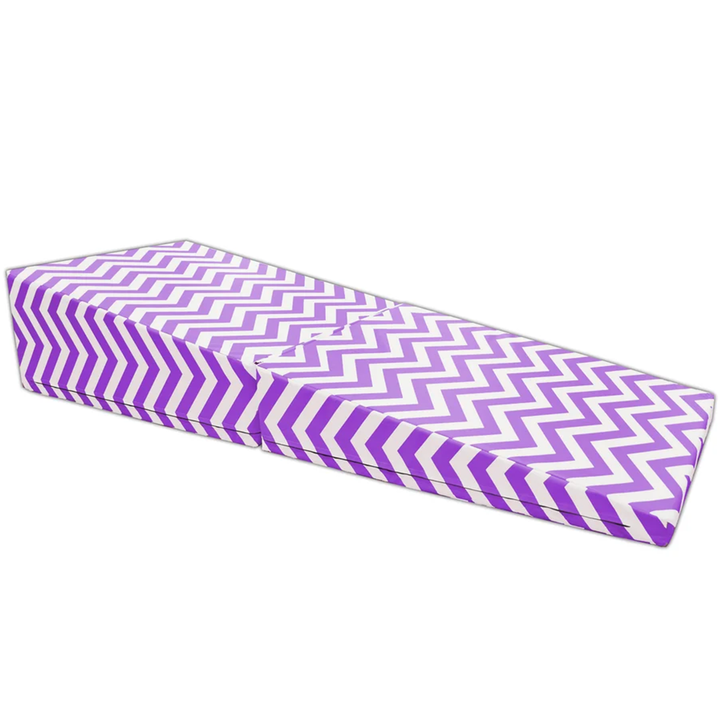 Chevron Zig Zag 29"x 72"x14" Folding Triangle Incline Gymnastics Wedge Mat