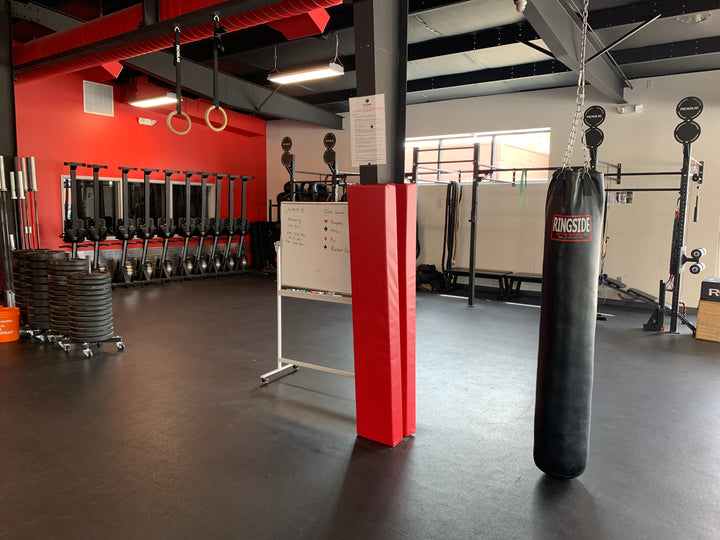 AK Athletic Ibeams, I-beam padding, I-beam pads, AK Athletics Wall Padding Review, AK athletics, column pads, pole. pads, pole padding