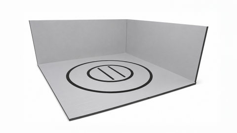 Instant Wrestling Room 8' x 8' wrestling mat and Removable Roll Up Wall Pads Package