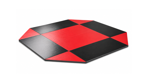 Remnant Octagon Wrestling mat Black and Red Vinyl 8' x 8' x 1.38"
