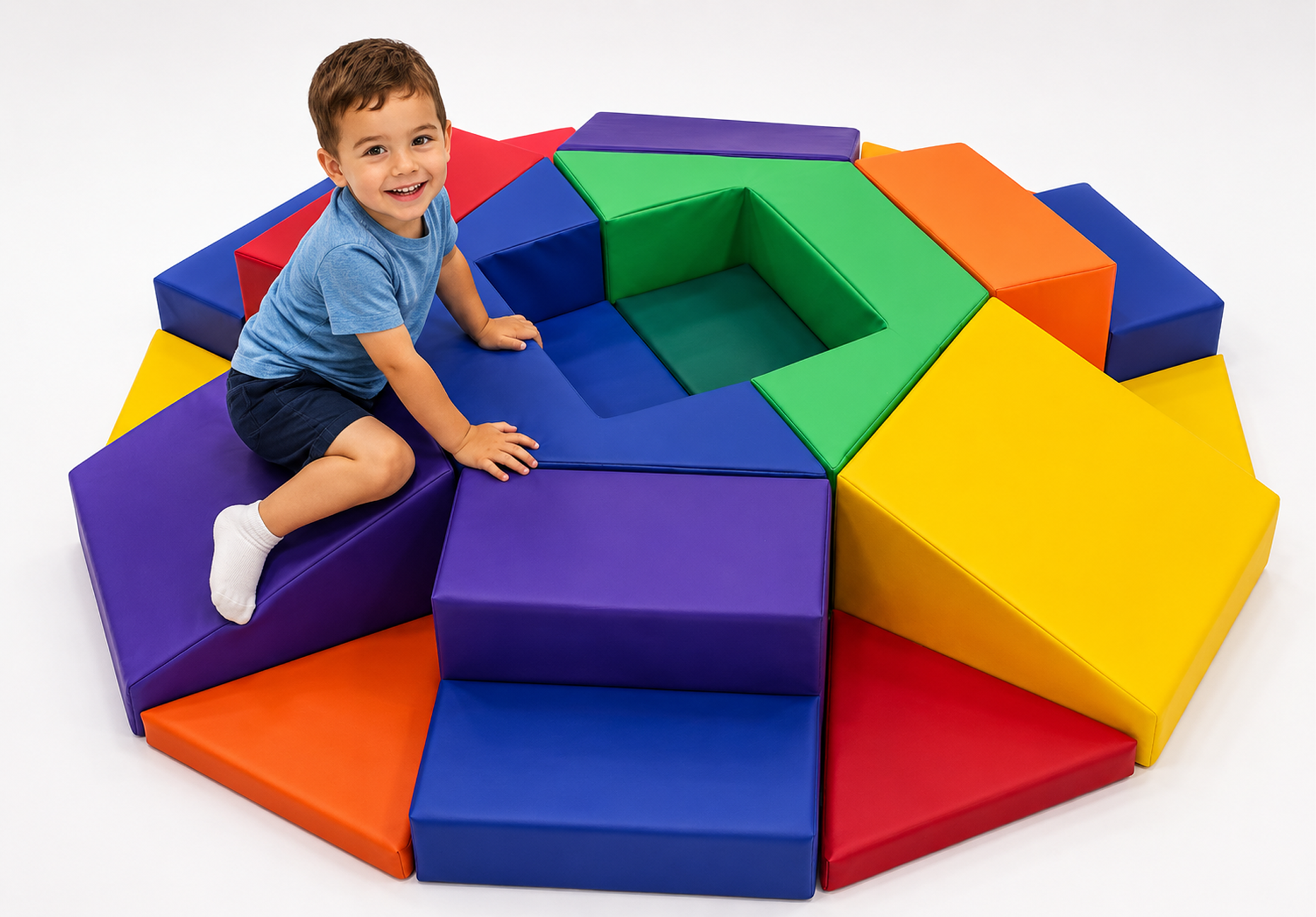 Hexagon Toddler Soft Play Climber