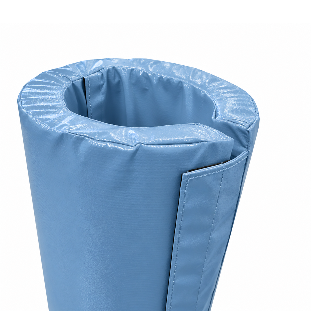 4' Tall Pole Pad, 3" Diameter Fabric Flap Closure