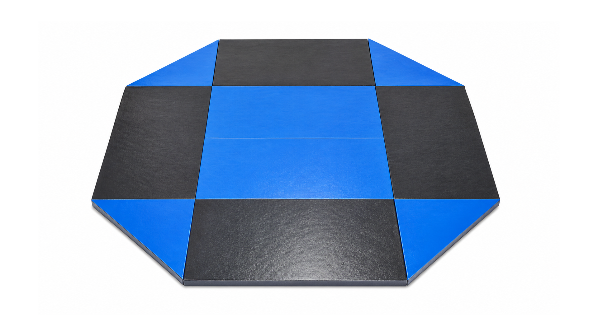 Remnant Octagon Wrestling mat Black and Blue 8' x 8' x 1.38"