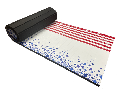 Stars and Stripes Roll-Up Mat - 4' x 12' x 1 ⅜"