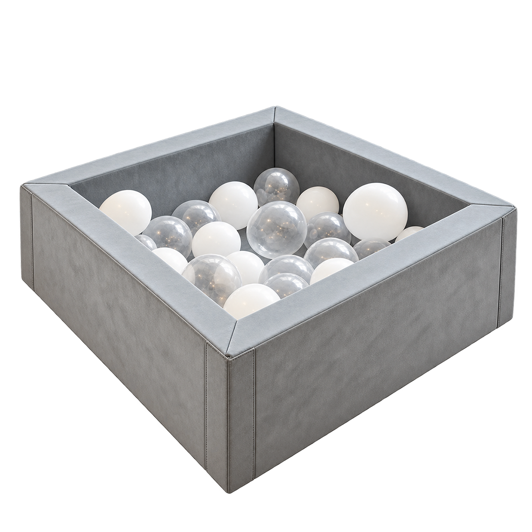 Luxury Micro Suede Giant Ball Pit 72" x 72" Dusty Teal