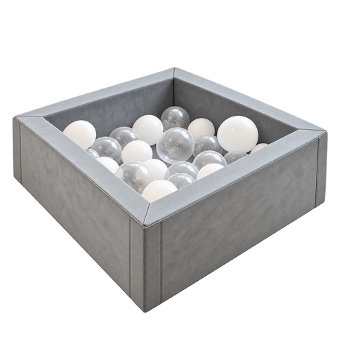 Luxury Micro Suede Giant Ball Pit 72" x 72" Dusty Teal