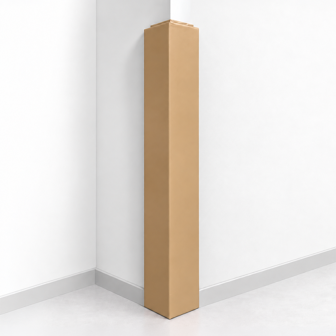 Wood Backed Corner Padding 6' tall 6" sides