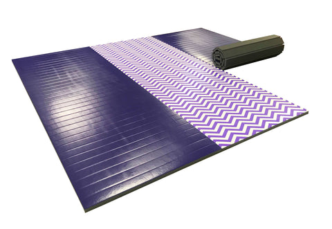 Purple gym floor mat, gymnastic mat, cheer mat, home mat