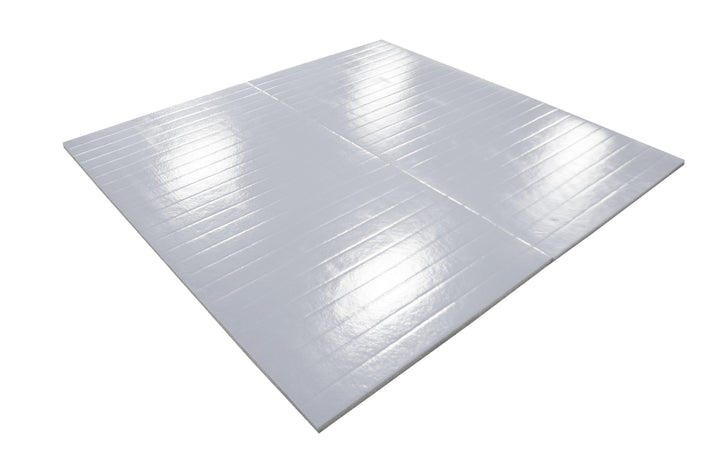 gray roll up martial arts mats