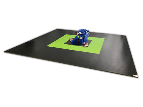 20' x 20' x 1 3/8 Roll-Up Wrestling Mat with Four Practice Circles