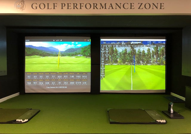Golf Performance Zone Golf Simulator featuring AK Athletics Wall Pads