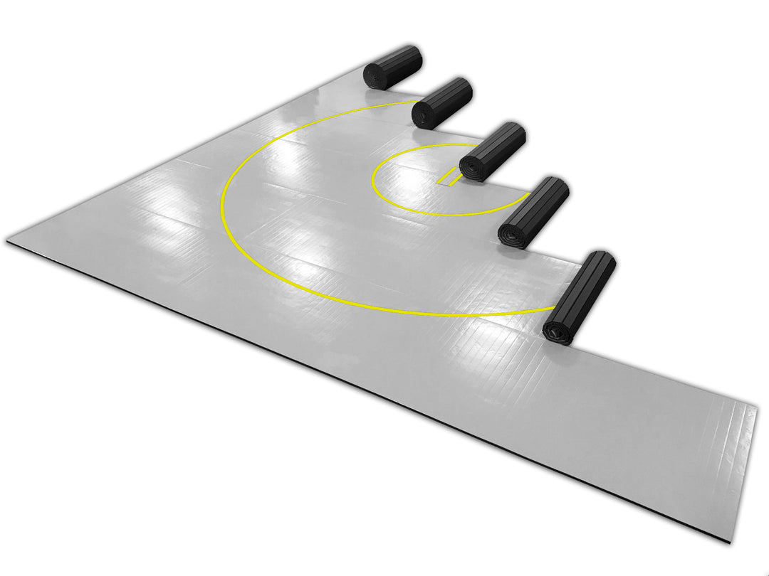 Large Grey Lightweight Wrestling Mat