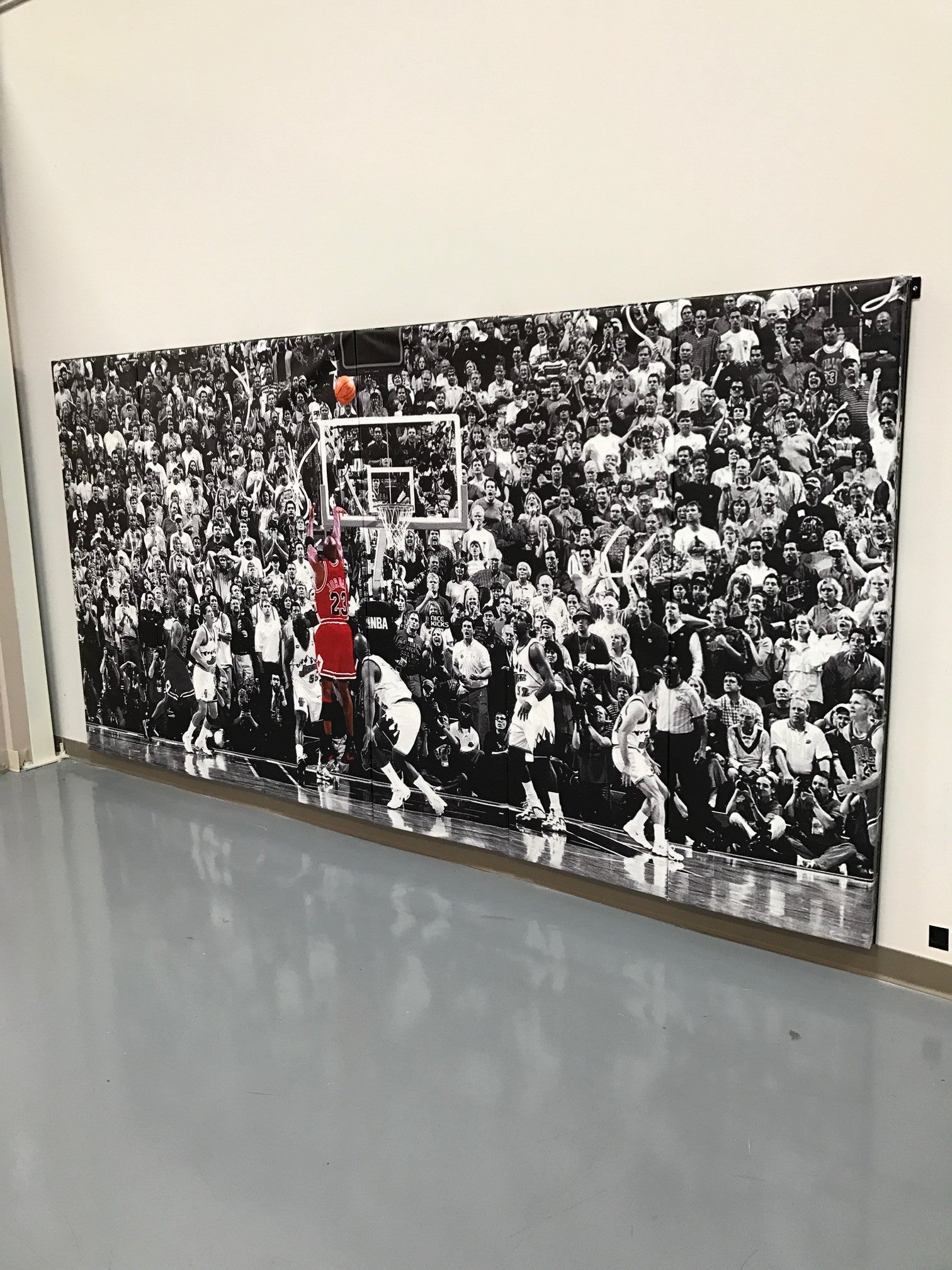 Digitally Printed 6' x 12' x 2" Removable Folding Gym Wall Pad