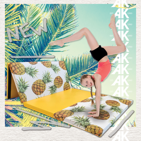 Pineapple 4' x 8' Folding Gymnastics Mat