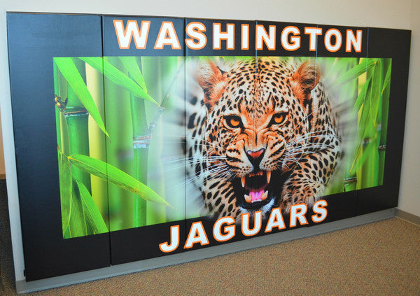 Custom Graphic Wall Padding, ak athletics gym wall padding, gym wall pads, gym padding, wall padding, gymnasium wall padding, gym pads, gym safety pads, logo gym wall, logo gym wall padding, gym design, gym layout, wall padding, timeout room padding