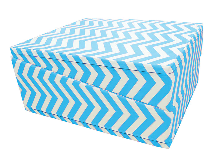 Chevron Zig Zag 29"x 72"x14" Folding Triangle Incline Gymnastics Wedge Mat
