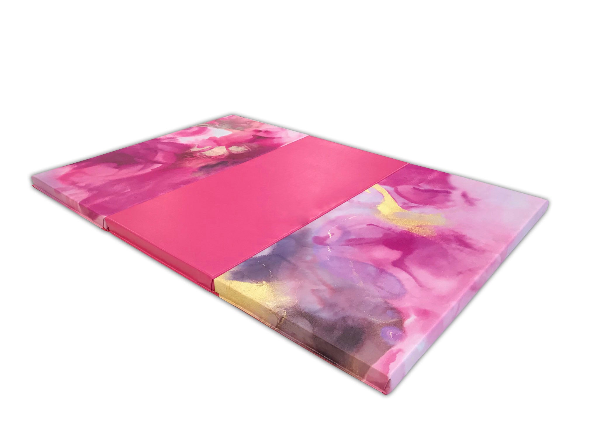 pink watercolor gymnastics mat