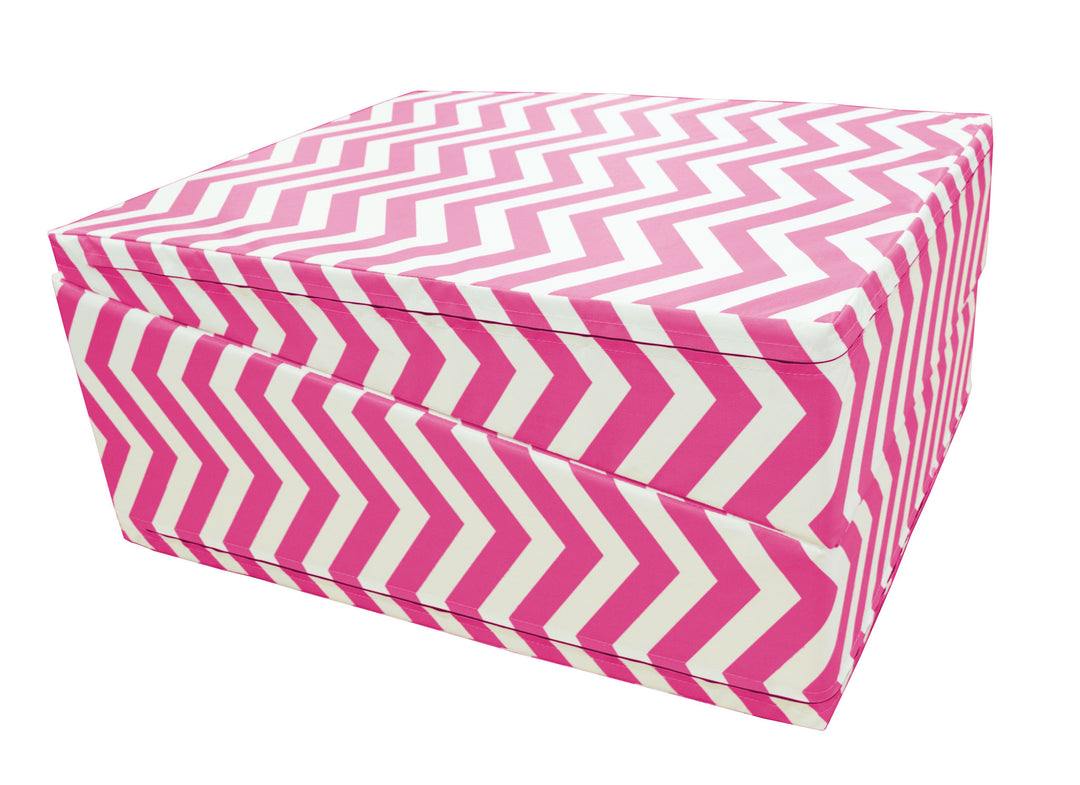 Chevron Zig Zag 29"x 72"x14" Folding Triangle Incline Gymnastics Wedge Mat