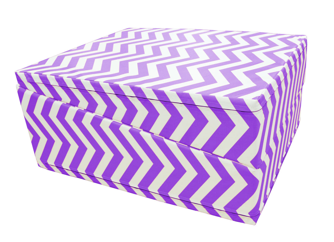 Chevron Zig Zag 29"x 72"x14" Folding Triangle Incline Gymnastics Wedge Mat