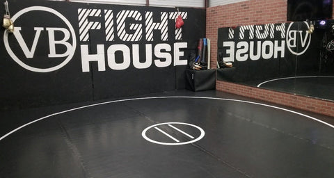 AK Black Wrestling Mat in VB Fight House Gym