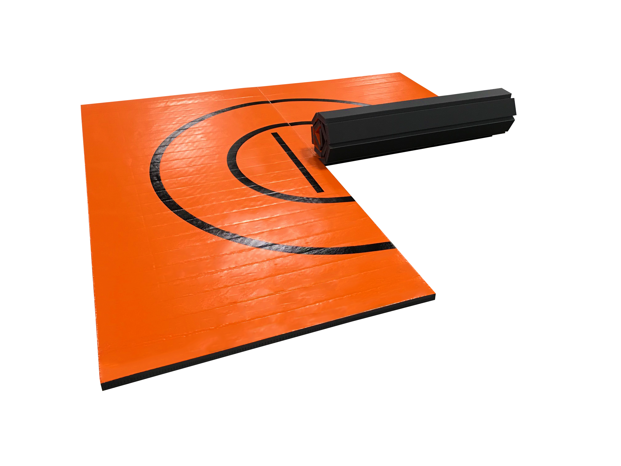 Orange Lightweight Easy Roll Wrestling Mat 